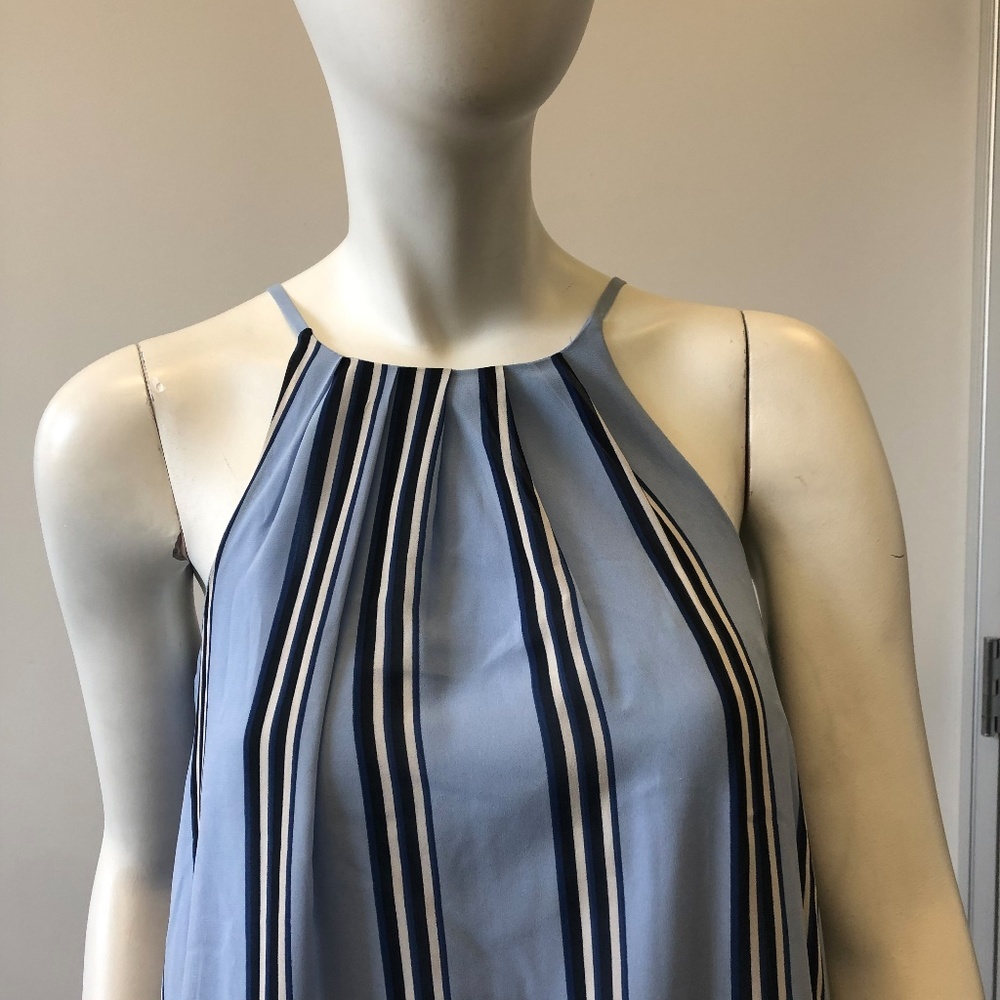 FRANCESCA'S Blue/Navy Striped Dress - Picture 2 of 4